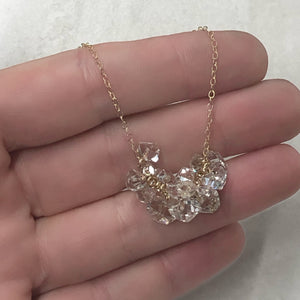 
                  
                    Herkimer Diamond Cluster Necklace
                  
                