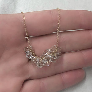 
                  
                    Herkimer Diamond Cluster Necklace
                  
                