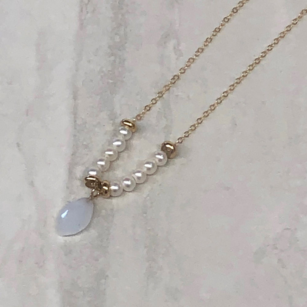 
                  
                    Chalcedony and Pearl Necklace
                  
                