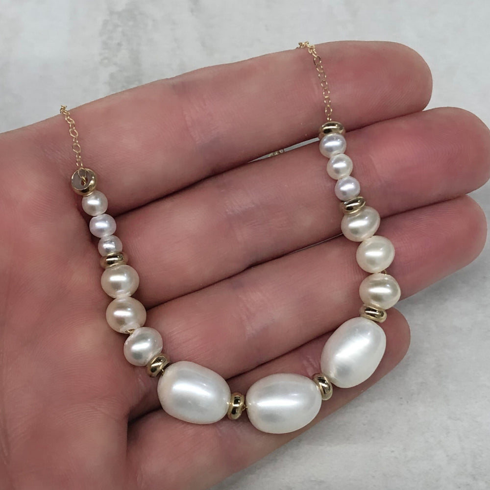 
                  
                    Graduated Triple Pearl Necklace
                  
                