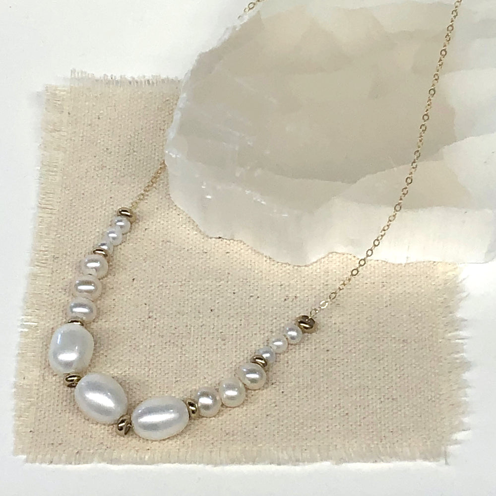 
                  
                    Graduated Triple Pearl Necklace
                  
                